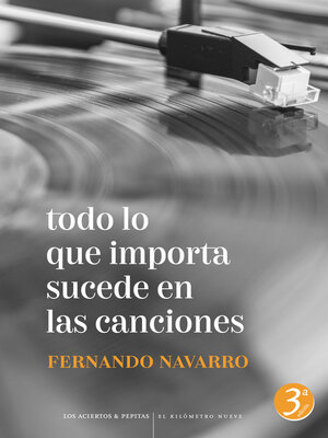 cover image of Todo lo que importa sucede en las canciones